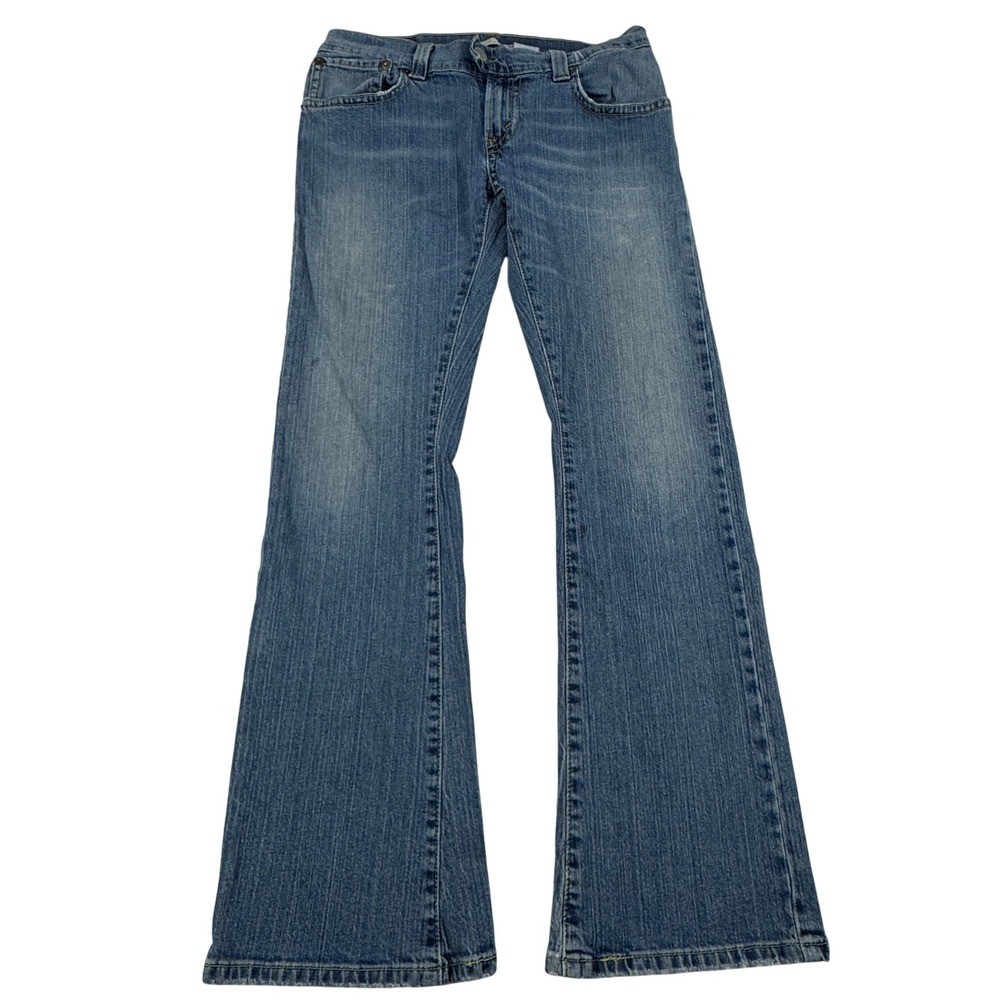 Y2K Levi's 542 Low Flare Jeans Medium Wash Blue Denim Women's 10M Vintage Baggy